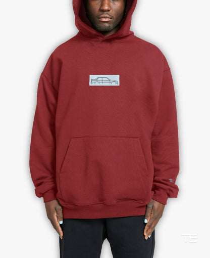 TE 'E30' Unisex Heavyweight Hoodie - MAROON