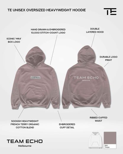 TE ‘MK4’ Unisex Heavyweight Hoodie - TAUPE