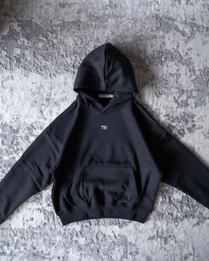 TE ‘CORE’ Unisex Heavyweight Hoodie - BLACK